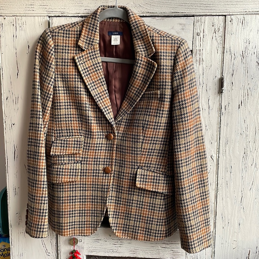 Vintage J.Crew 100% lambswool tailored jacket size 6